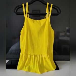 INC International Concepts Bright Yellow Sleeveless Top - Blouse